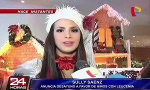 Sully Sáenz llevó alegría a los niños enfermos de leucemia
