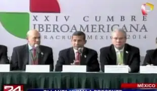 Ollanta Humala participa en cumbre iberoamericana en México