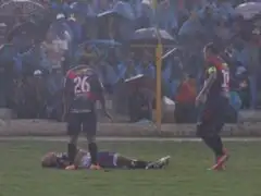 VIDEO: Joao Contreras y el momento en que es alcanzado por un rayo en la Copa Perú