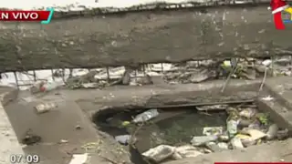 Chorrillos: aniego de proporciones se debió a acumulación de basura en canal de regadío