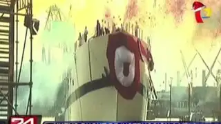 Presidente Humala participó en ceremonia de lanzamiento del buque Unión