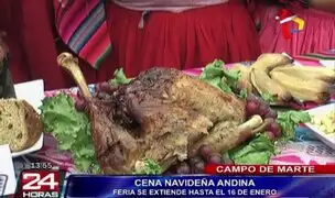 Feria de de los Deseos ofrece exquisita cena navideña al estilo andino