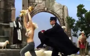 Activista del grupo Femen intentó robar Niño Jesús del pesebre del Vaticano