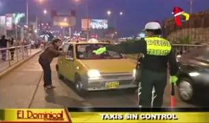 Taxis sin control: conductores infringen normas de tránsito y generan caos