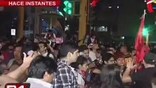 Régimen Laboral Juvenil: manifestantes se dirigen hacia la Plaza San Martín
