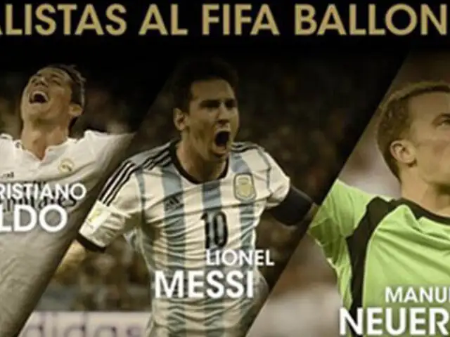 Cristiano Ronaldo, Messi y Neuer son los finalistas al Balón de Oro 2014