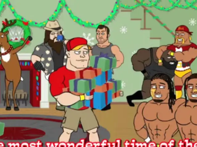 YouTube: mira el divertido saludo por Navidad de la WWE