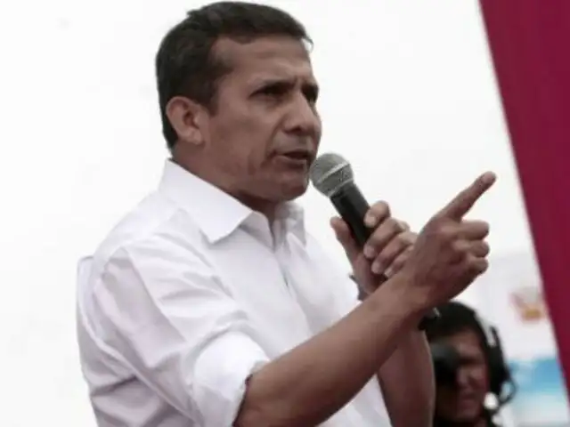 Ollanta Humala sobre ‘Ley Pulpín’: “Exhorto al Congreso a trabajar en una alternativa”