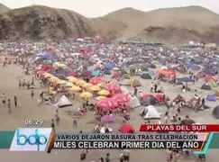 Miles celebraron el primer día del 2015 en diversas playas de Lima