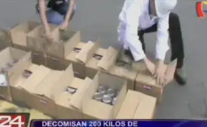 Callao: Decomisan 200 kilos de droga escondidos en latas de conserva