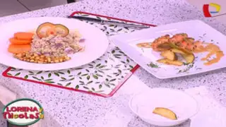 Aprende cómo preparar un rico cebiche de quinua con camarones a la plancha