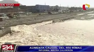 Vía Parque Rímac: se incrementa el caudal del río Rímac por época de lluvia