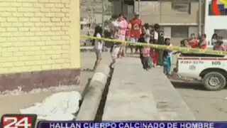 Hallan cuerpo calcinado de hombre en Villa El Salvador