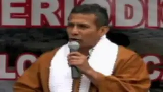 Ollanta Humala: “Ruido político está en Lima”