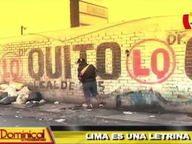 Lima es una letrina: malos hábitos convierten la capital en baño público