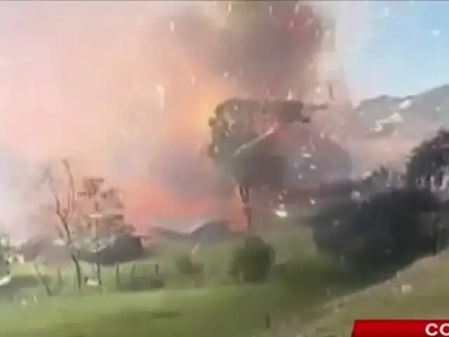 Colombia: explosión en fábrica de pólvora deja 17 viviendas afectadas