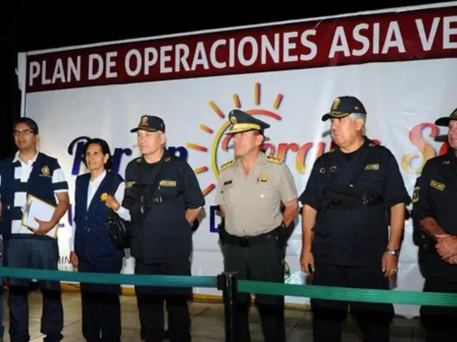 Policía Nacional lanzó Plan de Operaciones ‘Asia Verano 2015’
