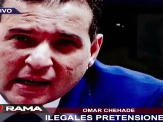 Omar Chehade: ilegales pretensiones con el INPE