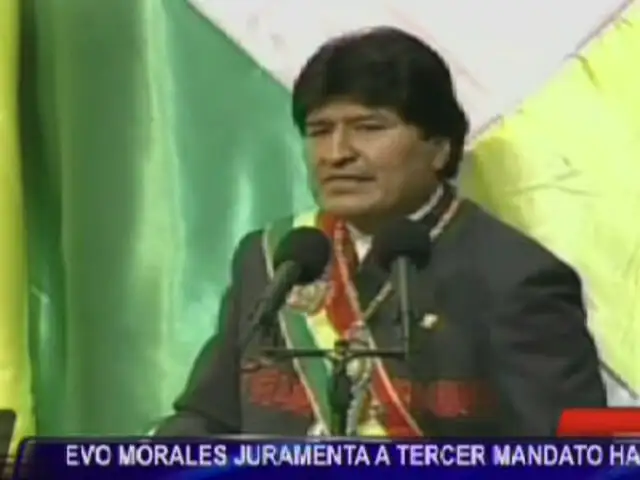 Bolivia: Evo Morales juramentó su tercer mandato hasta el 2020