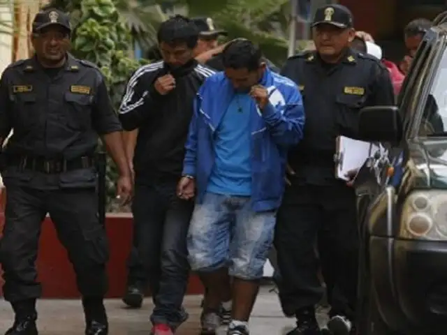 Policía capturó a tres presuntos extorsionadores en Trujillo