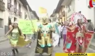 Inician multitudinarias celebraciones por los carnavales en Cajamarca