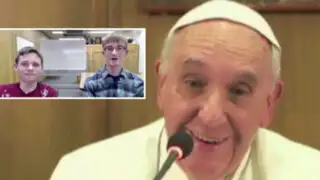 Italia: papa Francisco habló en videochat con niños de habilidades especiales
