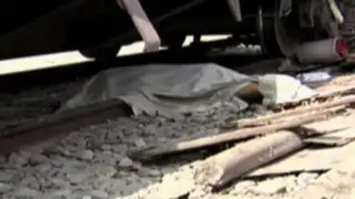 Tragedia: anciana muere arrollada por tren en Cercado de Lima