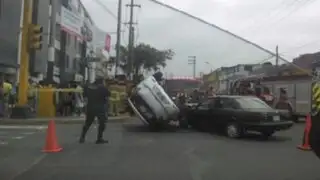 Chorrillos: choque dejó cinco personas heridas en la avenida Huaylas