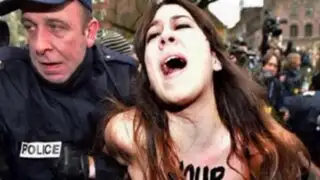 Francia: grupo ‘Femen’ protesta contra ex jefe del FMI acusado de proxeneta