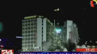 Estados Unidos: La espectacular implosión de un casino en Las Vegas