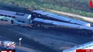 EEUU: descarrilamiento de tren deja 30 personas heridas en California