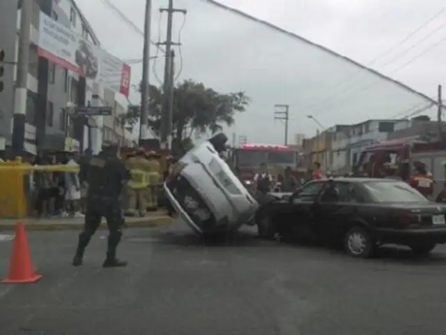 Chorrillos: choque dejó cinco personas heridas en la avenida Huaylas