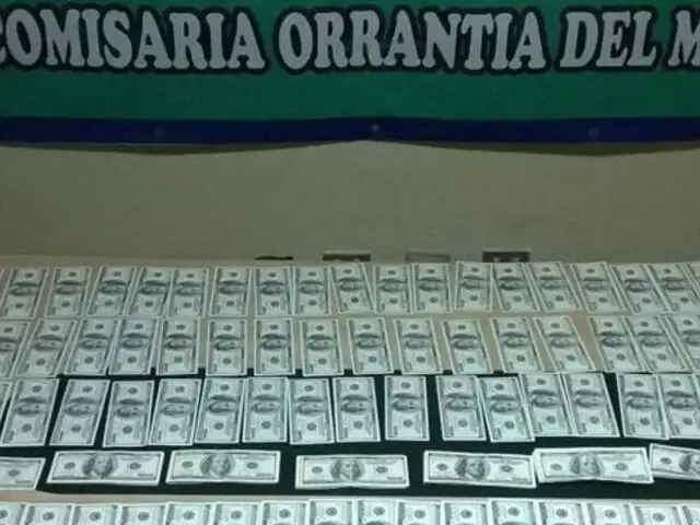 San Isidro: incautan más de 30 mil dólares falsos en anuarios de promoción