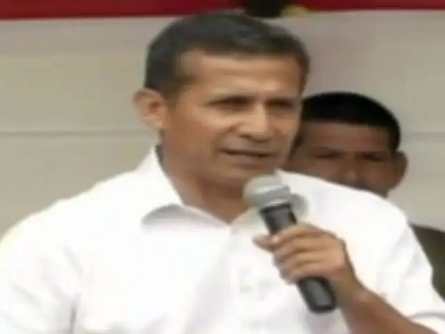 Ollanta Humala vuelve a defender a Nadine Heredia: “Hay una campaña inescrupulosa”