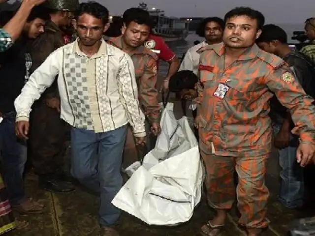 Naufragio de embarcación deja 13 muertos en Bangladesh