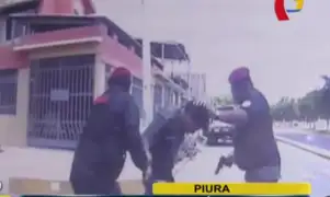Cámara de patrullero registró persecución y captura de presunto delincuente en Piura