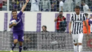 Fiorentina venció 2-1 a Juventus en la primera semifinal de la Copa Italia