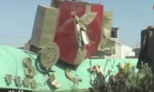 Chiclayo: camión derriba arco de la 'Máscara Sicán' de Ferreñafe