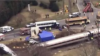EEUU: choque de tren y camión deja más de 50 heridos en Carolina del Norte