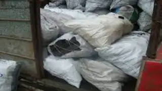 Autoridades de Cajamarca decomisan 1625 kilos de carbón