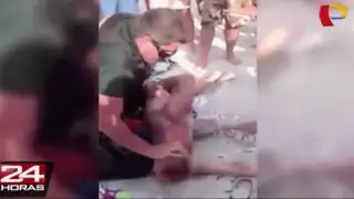 Policía se enfrenta a varios bañistas borrachos en playa de Estados Unidos