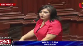 Ana Jara responde ante Pleno del Congreso por denuncia de reglaje de la DINI