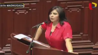 Ana Jara ante el Congreso: anunció intención de relevar a altos mandos de DINI