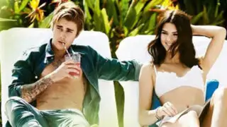 Justin Bieber  y Kendall Jenner posan juntos para la revista Vogue