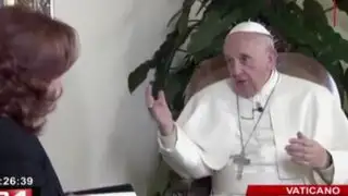 Vaticano: Papa Francisco fue entrevistado por importante cadena televisiva