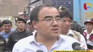Ministro José Gallardo llegó a zona afectada por huaico en Chosica