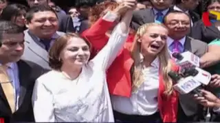 Esposas de líderes venezolanos apresados piden en Lima apoyo a Ollanta Humala