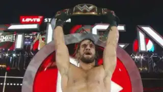 Luchador Seth Rollins se coronó campeón de la WWE en WrestleMania 31