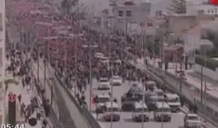 Túnez: realizan multitudinaria protesta contra el terrorismo yihadista