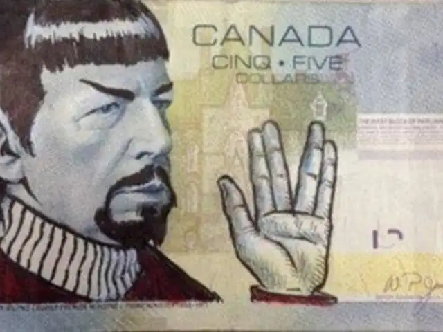 Banco de Canadá pide a fans de Star Trek que no dibujen a Mr. Spock en los billetes
